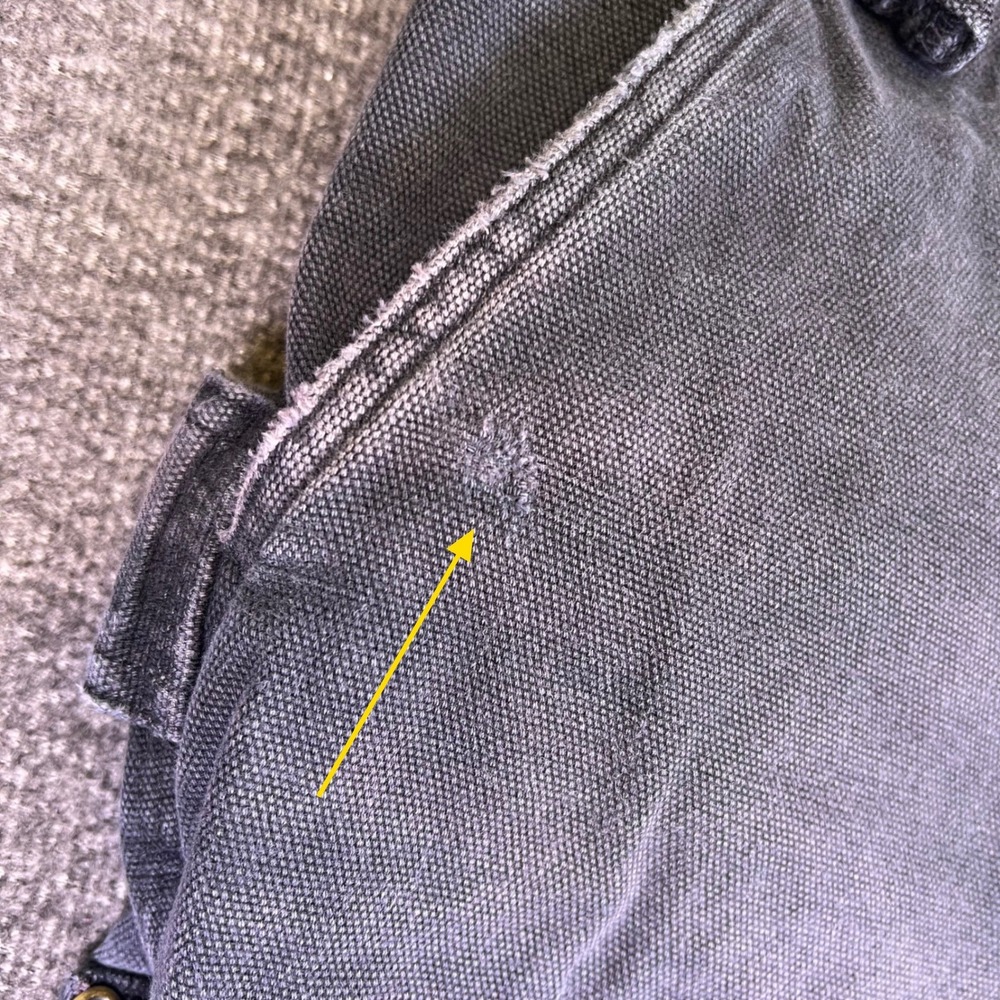 Duluth Trading Co Pants Mens 36x34 Cargo Work Relaxed Canvas Utility Carpenter - Picture 8 of 13